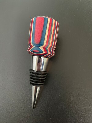 Colored Wood Bottle Stopper - image6